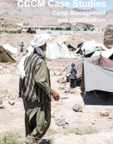Man walking in camp