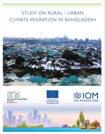 Study on Rural-Urban Climate Migration In Bangladesh Cover of the Study on Rural-Urban Climate Migration In Bangladesh