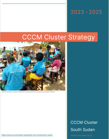 South Sudan: CCCM Cluster Strategy 2023 -2025 Cluster Strategy Cover