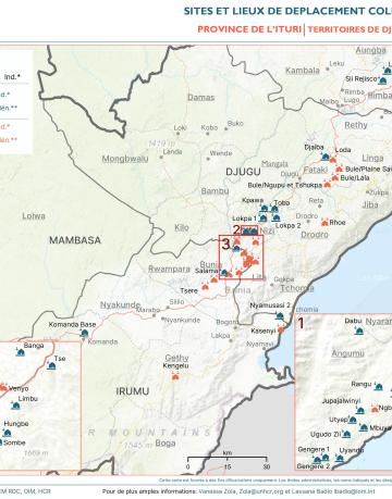 RDC Cartographie des Sites CCCM ITURI Mars 2024 RDC Cartographie des Sites CCCM ITURI Mars 2024