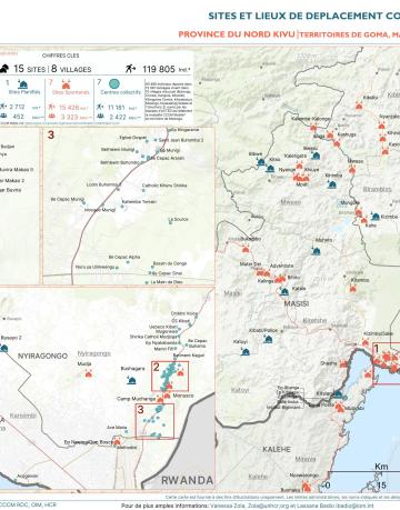 RDC Cartographie des Sites CCCM NORD SUD KIVU Mars 2024 RDC Cartographie des Sites CCCM NORD SUD KIVU Mars 2024