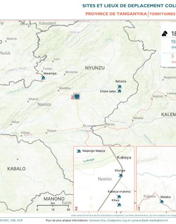 RDC Cartographie des Sites CCCM TANGANYIKA Mars 2024 RDC Cartographie des Sites CCCM TANGANYIKA Mars 2024