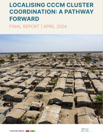 Localising CCCM Cluster Coordination: A Pathway Forward Report Cover