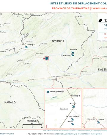 RDC Cartographie des Sites CCCM TANGANYIKA Mars 2024 RDC Cartographie des Sites CCCM TANGANYIKA Mars 2024