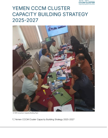 YEMEN CCCM CLUSTER - CAPACITY BUILDING STRATEGY 2025-2027