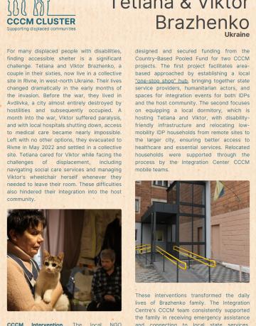 Human Impact Stories - Tetiana & Viktor and Integration Center, April 2025