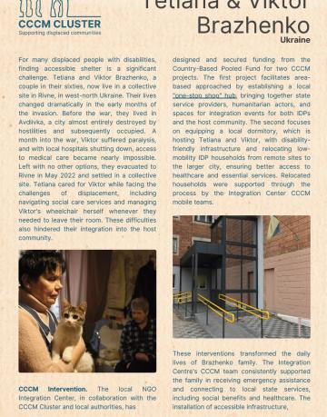 Ukraine_Tetiana & Viktor_Integration Center_CCCM Human Impact Stories