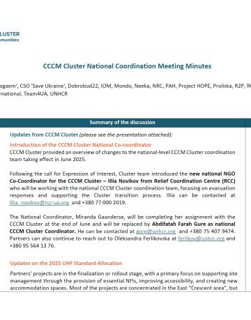 2025_06_03_National CCCM Cluster meeting minutes