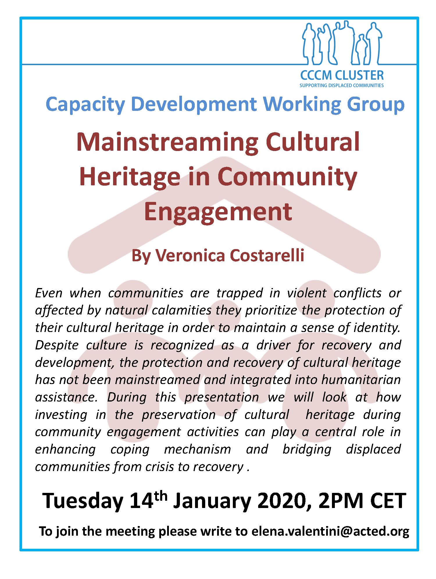 Mainstreaming Cultural Heritage