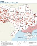Ukraine: Map of the active collective sites, March 2025