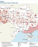 Ukraine: Map of the active collective sites, May 2025