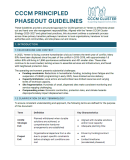 CCCM Yemen PRINCIPLED PHASEOUT GUIDELINES